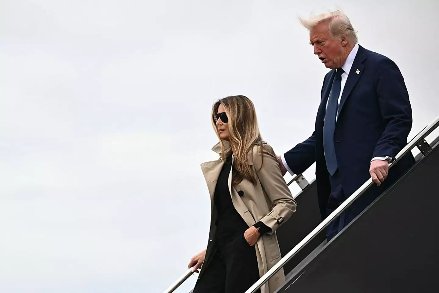 Melania and Donald Trump's recent outing has been called out (MANDEL NGAN/AFP via Getty Images)