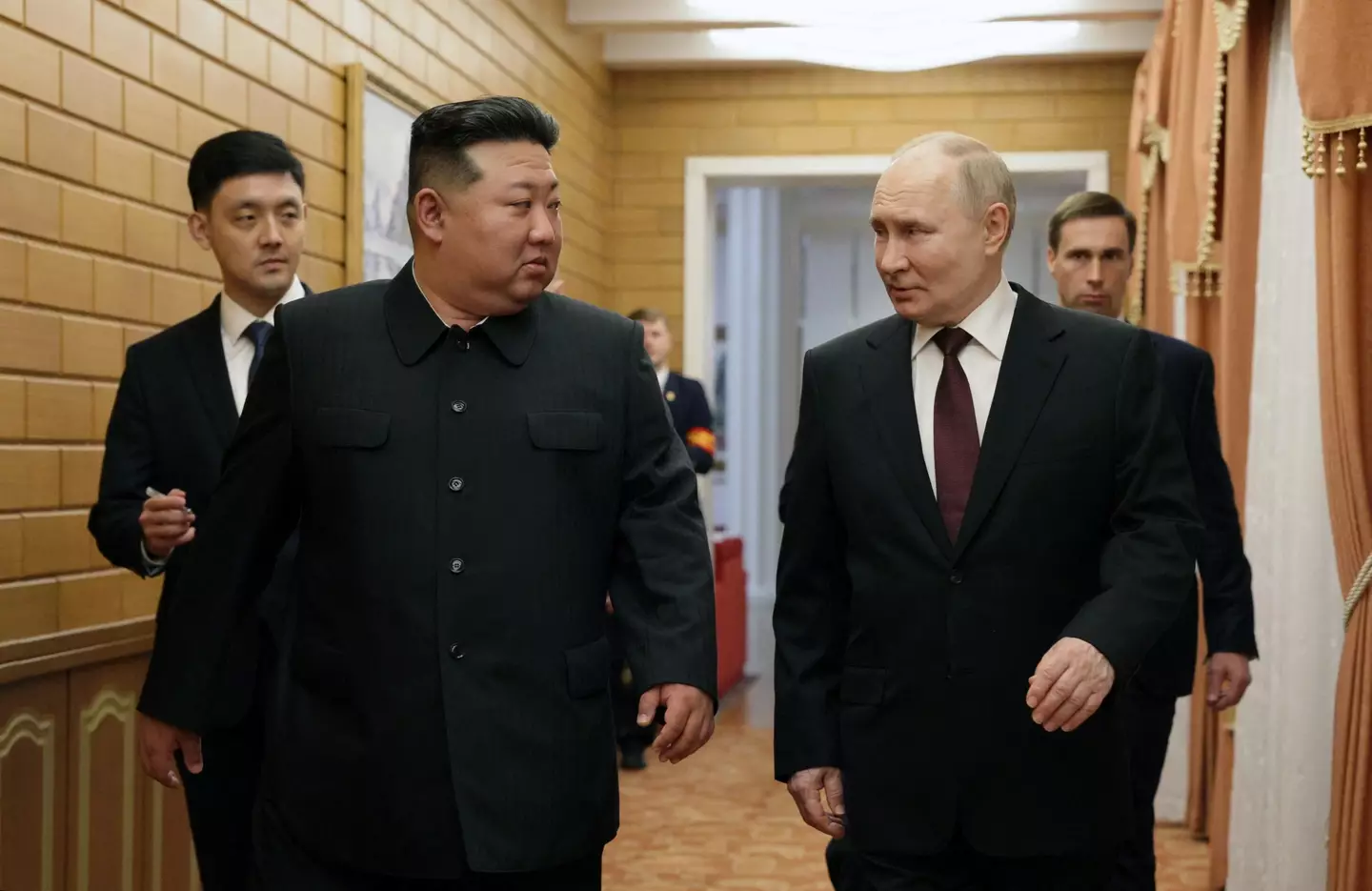 Russia also praised the support of North Korean soldiers in its war against Ukraine(GAVRIIL GRIGOROV/POOL/AFP via Getty Images)